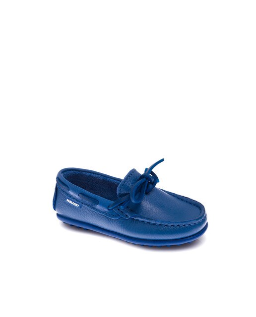 Náuticos de niño Pablosky de piel color azul Náuticos de niño Pablosky de piel color azul