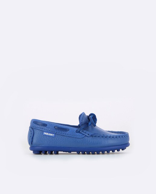 Náuticos de niño Pablosky de piel color azul Náuticos de niño Pablosky de piel color azul