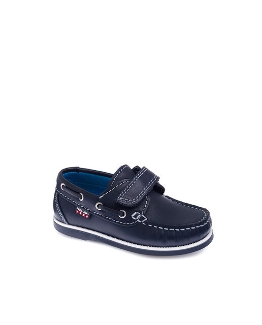 Náuticos de niño Pablosky de piel color azul Náuticos de niño Pablosky de piel color azul