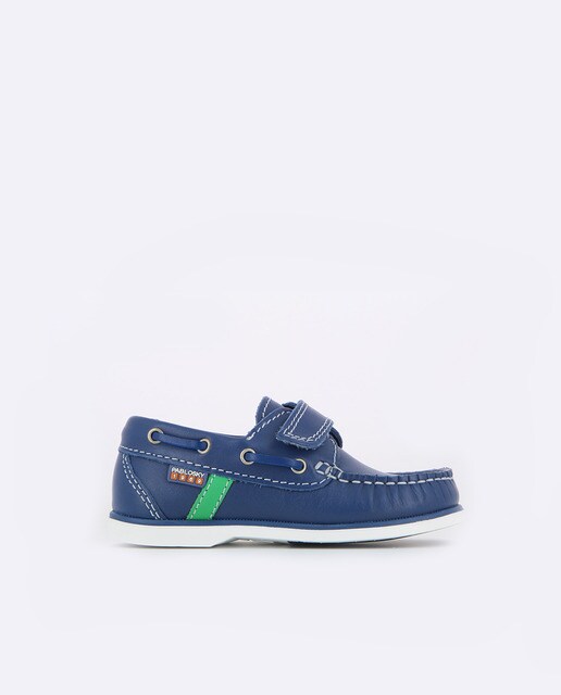 Náuticos de niño Pablosky de piel color azul Náuticos de niño Pablosky de piel color azul