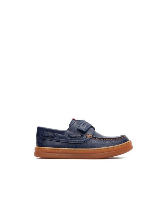 Náuticos de niño Camper Runner de piel color azul Náuticos de niño Camper Runner de piel color azul