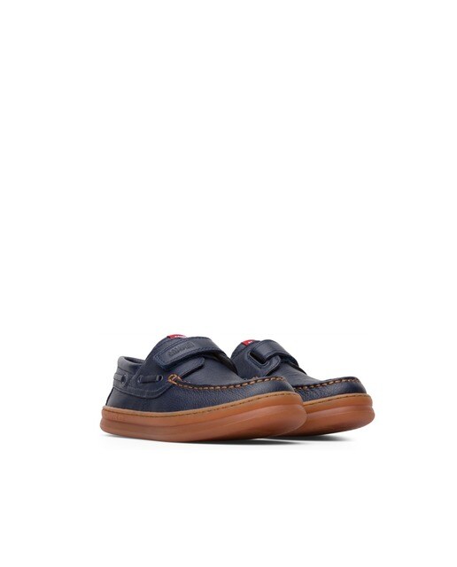 Náuticos de niño Camper Runner de piel color azul Náuticos de niño Camper Runner de piel color azul