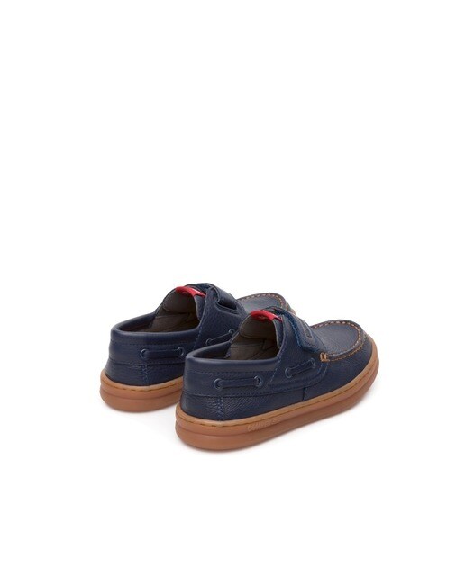 Náuticos de niño Camper Runner de piel color azul Náuticos de niño Camper Runner de piel color azul