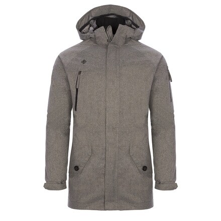 L Izas Humbo Chaqueta polar Para Hombre Gris//Negro