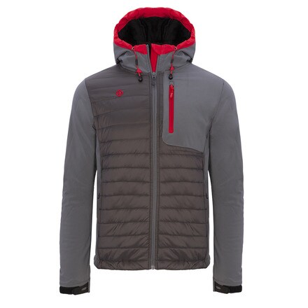 L Izas Humbo Chaqueta polar Para Hombre Gris//Negro