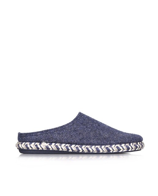Zapatillas de casa de hombre de textil en azul Zapatillas de casa de hombre de textil en azul