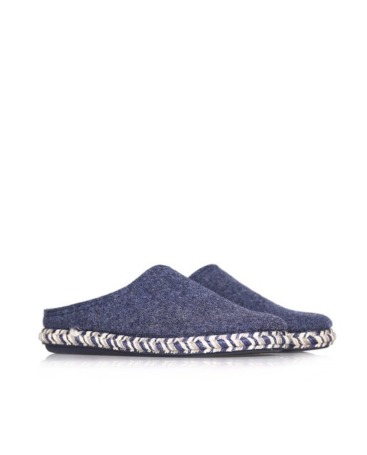 Zapatillas de casa de hombre de textil en azul Zapatillas de casa de hombre de textil en azul