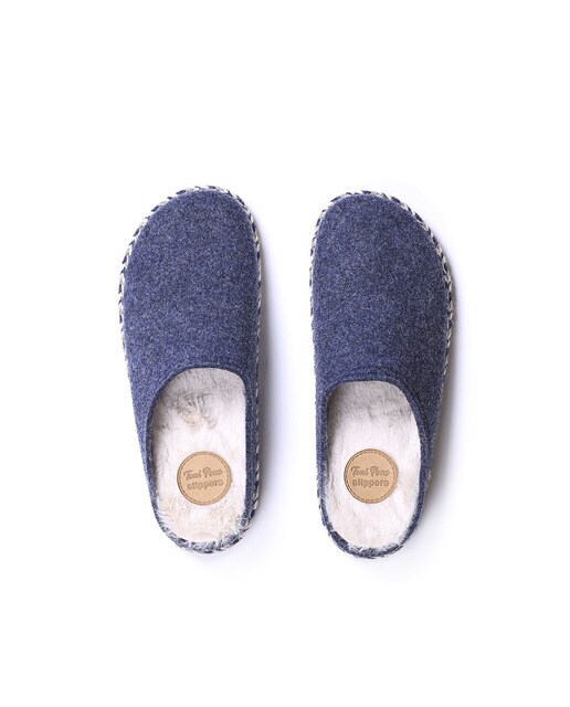 Zapatillas de casa de hombre de textil en azul Zapatillas de casa de hombre de textil en azul