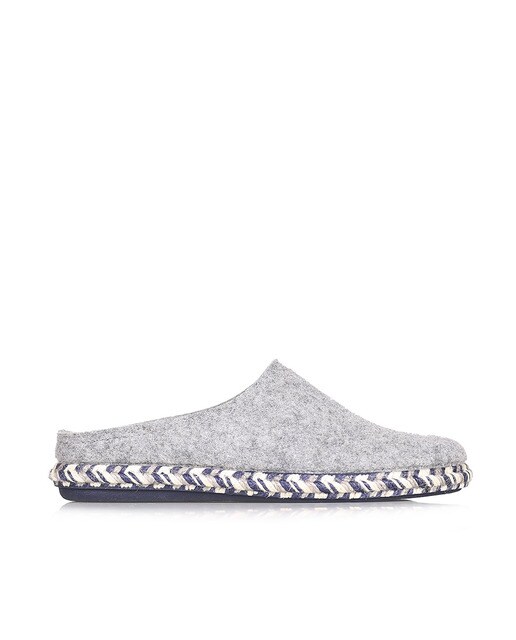 Zapatillas de casa de hombre de textil en gris Zapatillas de casa de hombre de textil en gris