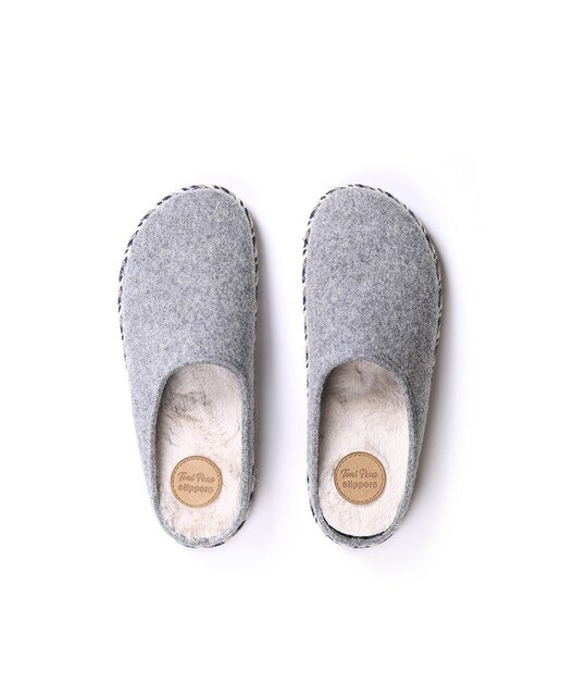Zapatillas de casa de hombre de textil en gris Zapatillas de casa de hombre de textil en gris