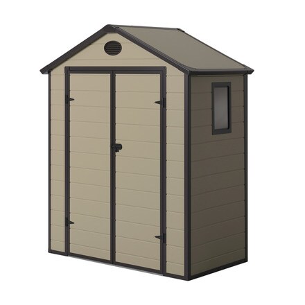 GARDIUN Caseta de Resina Tuscany EVO 240 Blanco//Beige 230x262x220 cm KSP38240