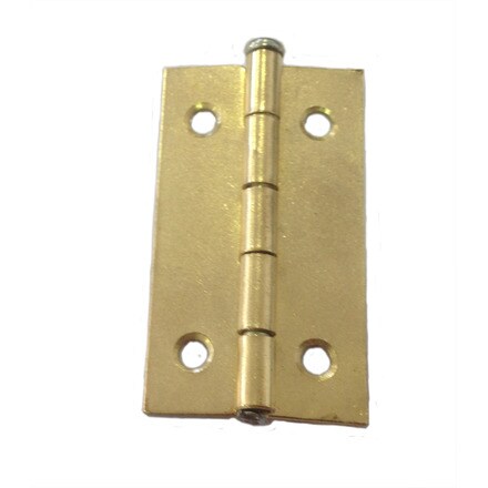 Image of 2 Bisagras Estrechas Hierro Latónado 001005304199