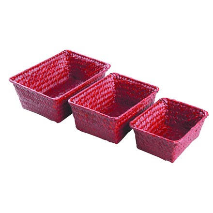 Image of Set Cestos Seagrass Rojo 000704401579