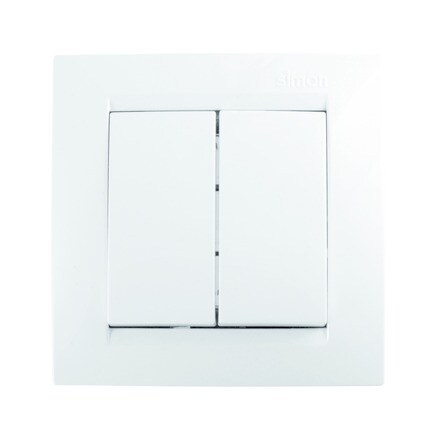 Image of Doble Conmutador S15 Blanco Simon 000300103546