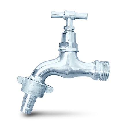 Image of Grifo Curvo Manguera Laton Cromado 1/2´´ 000800800369