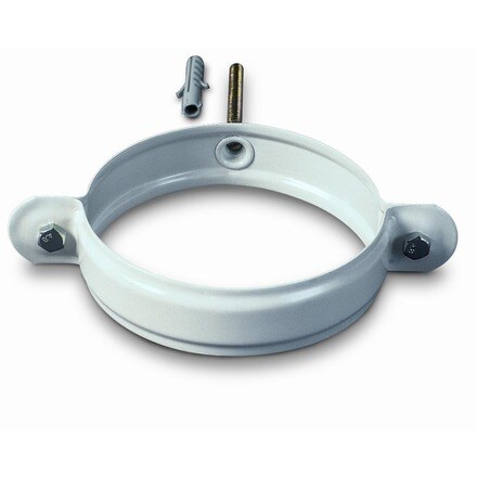 Image of Abrazadera Mural Blanca Tubo De 125 Mm 000805000114