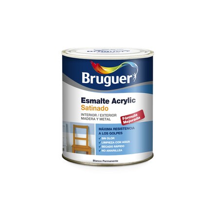 Image of Esmalte Acrylic Satinado Bruguer 001142000486