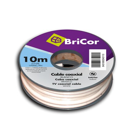 Image of Cable Coaxial 10 M Blanco 000307003129
