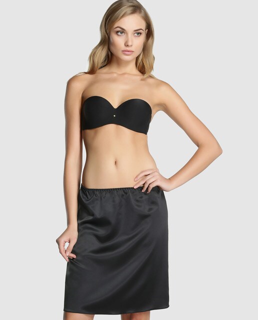 Combinação de mulher Lijot preta tipo saia Combinação de mulher Lijot preta tipo saia