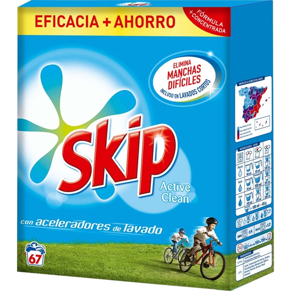 SKIP Active Clean washing powder case 67 scoopsThe Online Supermarket