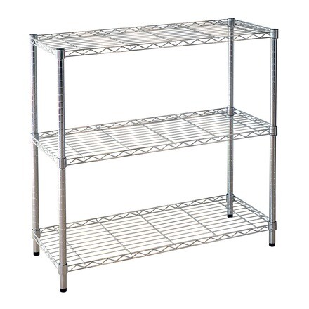 Image of Estantería Cromo Regulable 3 Baldas 001404401455