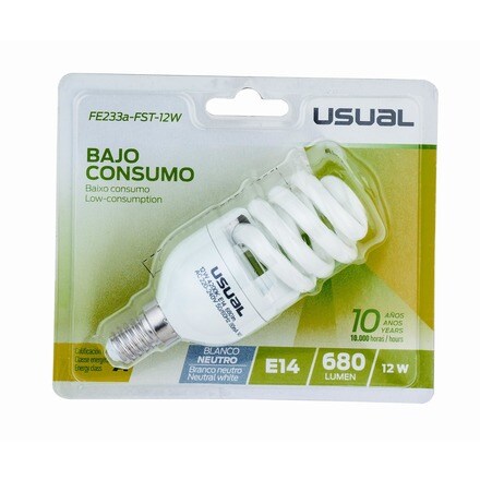 Image of Bombilla Bajo Consumo Espiral Luz Neutra 001301011746