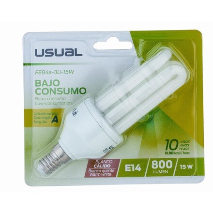 Image of Bombilla Bajo Consumo Luz Cálida 001301011829