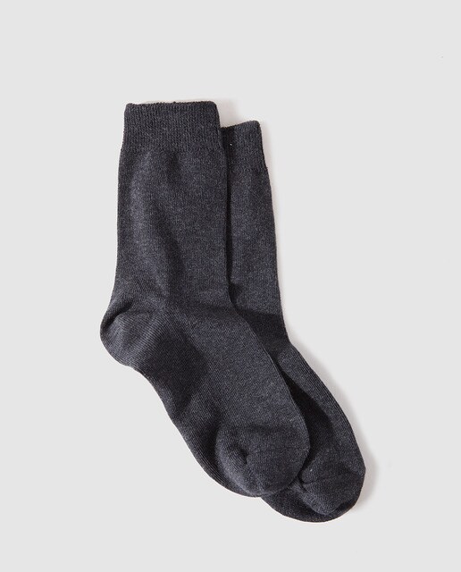 Calcetines lisos de niño Cotton Juice en gris Calcetines lisos de niño Cotton Juice en gris