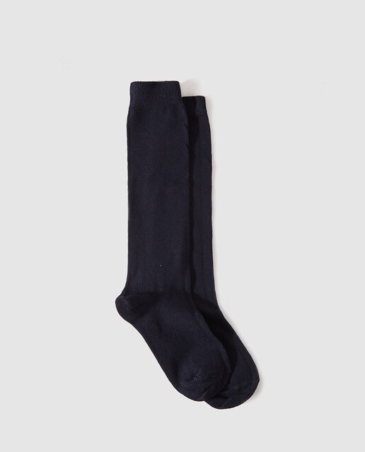 Calcetines lisos de niño Cotton Juice en azul marino Calcetines lisos de niño Cotton Juice en azul marino