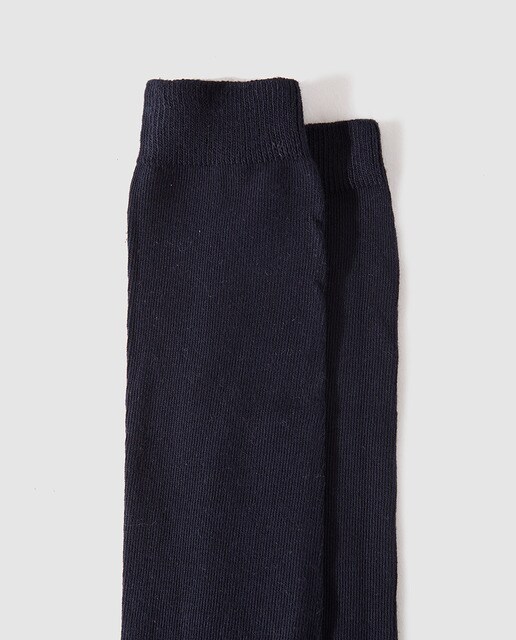 Calcetines lisos de niño Cotton Juice en azul marino Calcetines lisos de niño Cotton Juice en azul marino