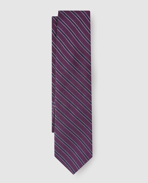 Corbata Morada Con Estampado A Rayas Brooks Brothers Moda El