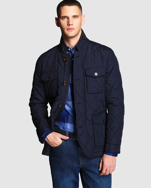 Chaqueta De Hombre Tommy Hilfiger Acolchada Azul Tommy Hilfiger