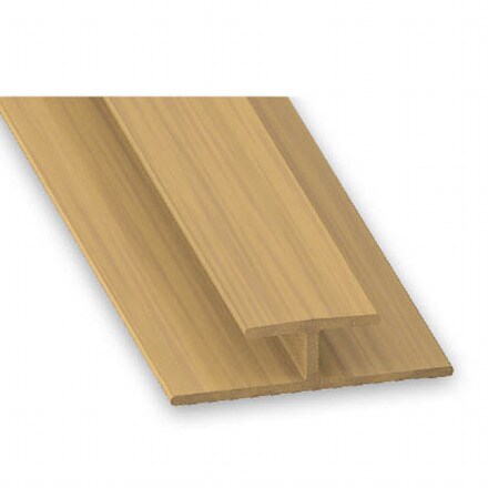 Image of Unión En ´´h´´ Pvc Roble 001001104593