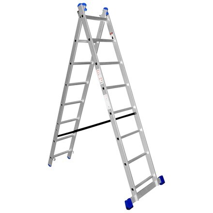 Image of Escalera Industrial 2x8 Aluminio 001010000469