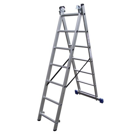 Image of Escalera Industrial 2x7 Aluminio 001010000477