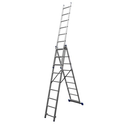 Image of Escalera Industrial 3x9 Aluminio 001010000501