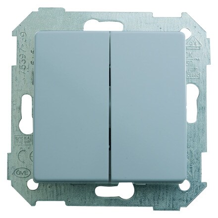 Image of Doble Conmutador S82 Aluminio Simon 000301003307