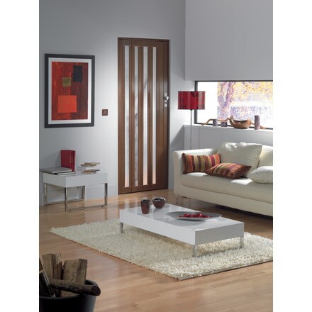 Image of Puerta Plegable Pvc Larya Madera Oscura 000200113348