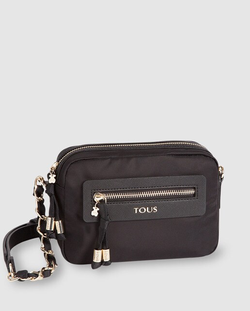 Bandolera Brunock Chain de nylon negro
