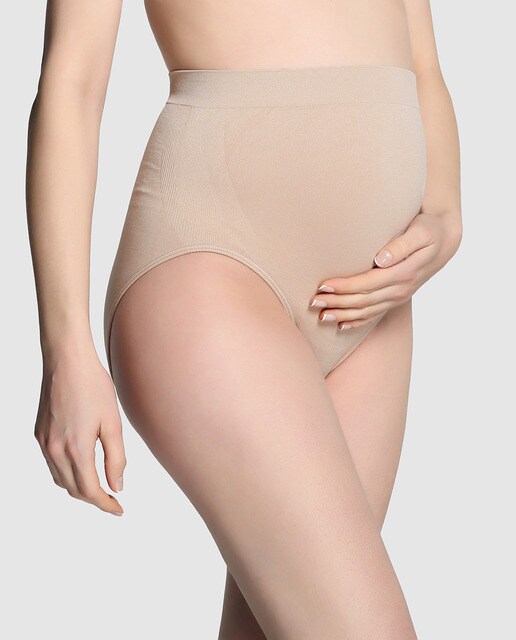 Calcinha de pré-mamã Promise em bege