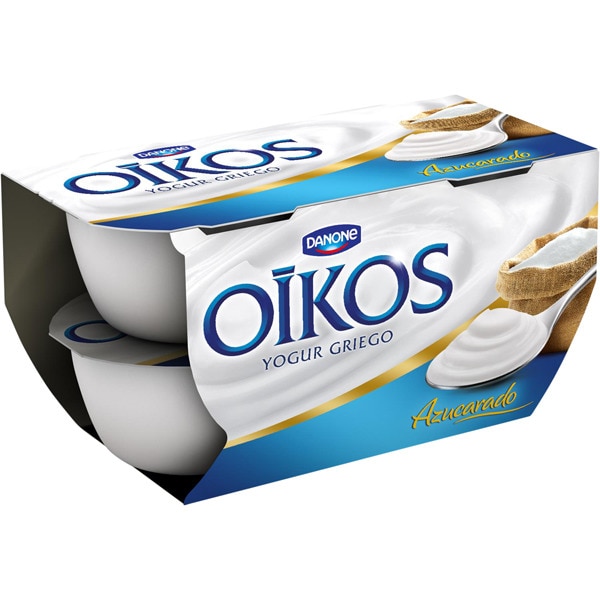 DANONE OIKOS yogur griego natural azucarado pack 4 unidades 115 gTu Supermercado Online de
