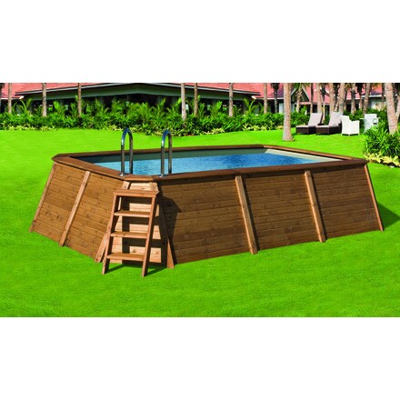 Image of Piscina Madera Panelada Rectangular 000963403688