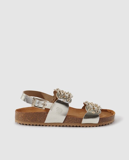 sandalias doradas plataforma 2016