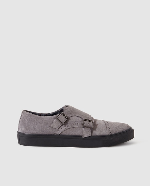 mens grey suede trainers