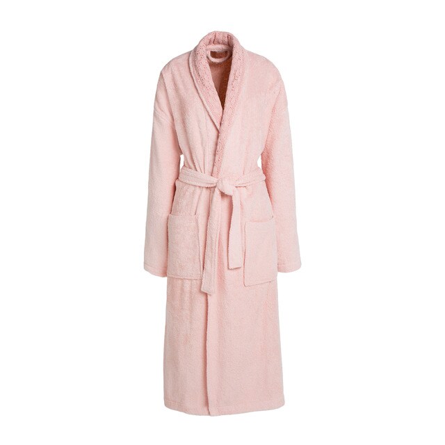 Albornoz De Esponja Para Mujer Sin Capucha - Bata Cálida De Felpa Con Bolsillos, Talla Grande, Ideal Para Invierno