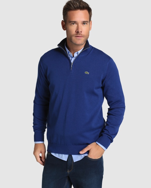 lacoste blue sweater