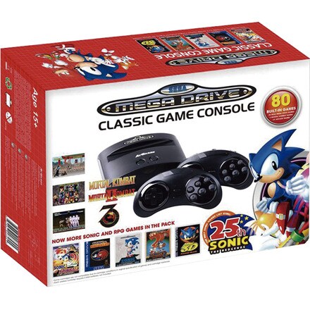 Consola retro SEGA Mega Drive Wireless Ed Sonic 25th (Incluye 80 juegos) Consola retro SEGA Mega Drive Wireless Ed Sonic 25th (Incluye 80 juegos)