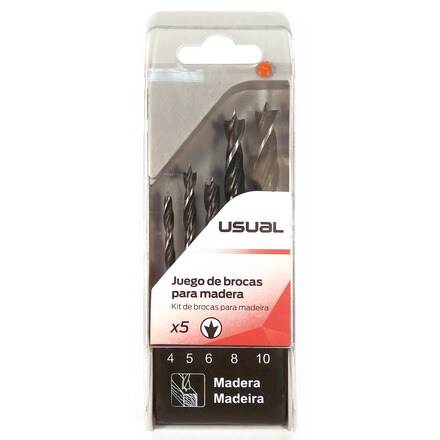 Image of Juego 5 Brocas Madera 000409009693