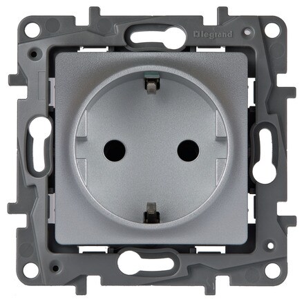 Image of Enchufe C/tierra Niloe Aluminio 000300103801