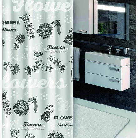 Image of Cortina Baño Flower 000706002409